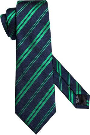 Набір краваток, нагрудних хустинок та запонок Hi-Tie для чоловіків (морський колір, розмір A)