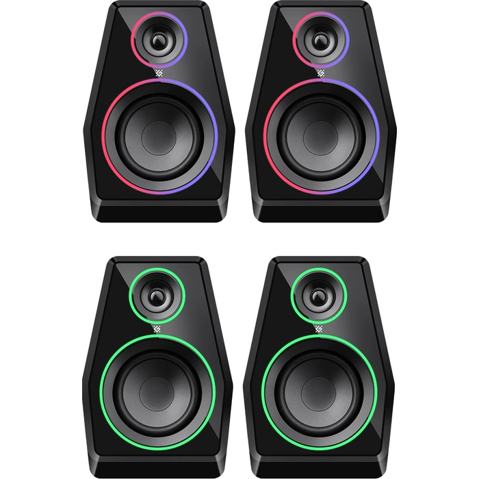 Колонки Defender SOLAR 10 2.0 10 Вт Bluetooth, USB, RGB-підсвітка