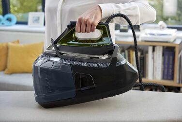 Станція парогенератора Rowenta Steam Pro DG7621, 6.2 Bar, 310 г/хв, 1.1 л, компактний дизайн, блакитно-чорний