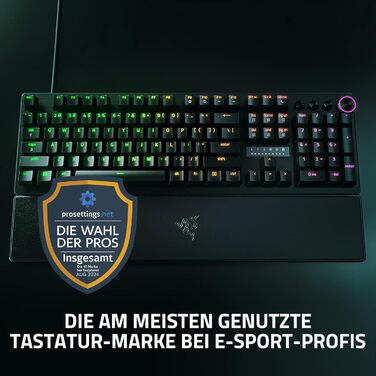 Клавіатура Razer Huntsman V3 Pro 60% - Механічна, Оптична, QWERTZ DE, Чорна