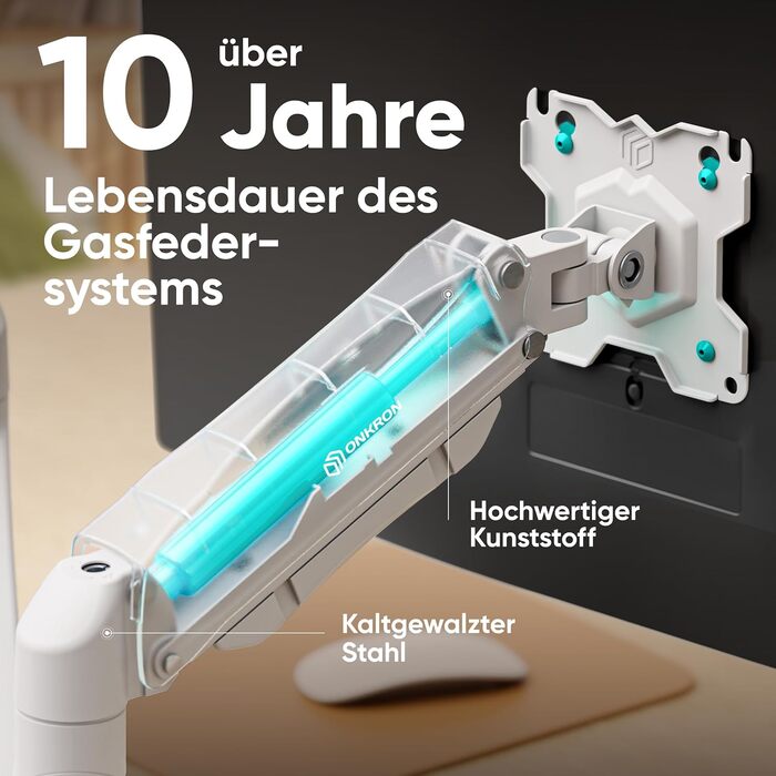 Кріплення для монітора ONKRON G160-W (2 монітори, 13-32 дюйми, до 8 кг)