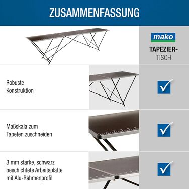 Складний кемпінговий стіл з алюмінієвою рамою та стільницею МДФ 4 мм - регульована висота, легкий, стійкий до іржі, з 4 табуретами - для пікніка, кемпінгу (297x60x78 см)