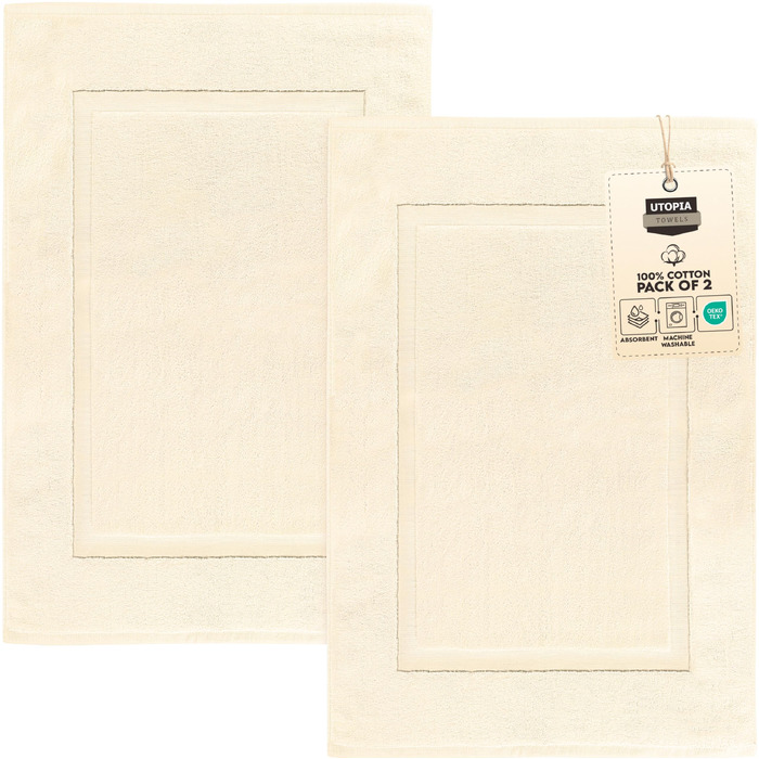 Набір бавовняних килимків для ванної Utopia Towels, 53.3 x 86.4 см, темно-сірий, 2 шт.