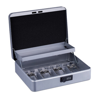 Relaxdays Combination Lock Cash Box - Euro