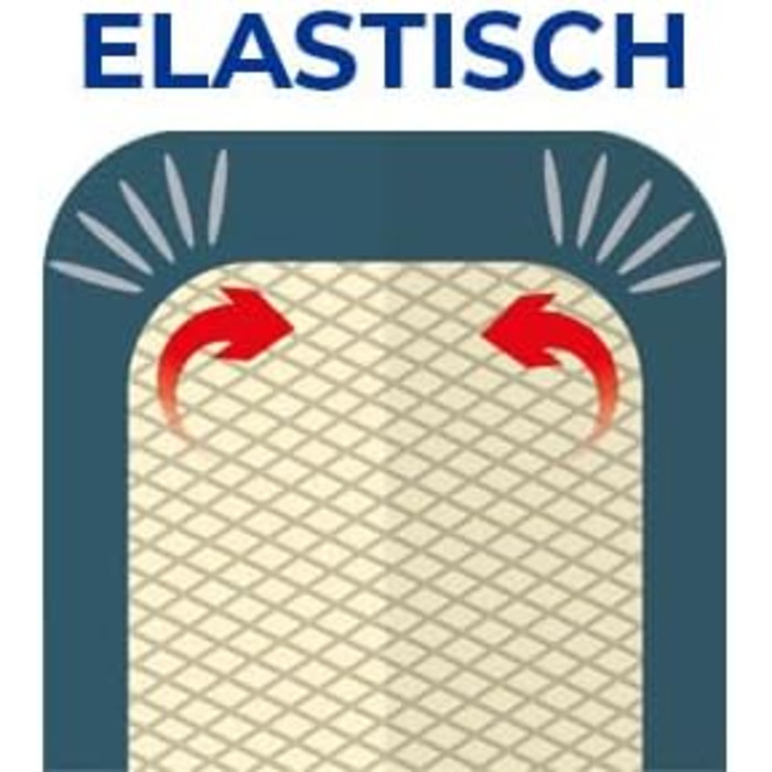 Покривало для прасувальної дошки Vileda Diamond з титановим покриттям, універсальний розмір (120-130x38-45 см), для парових прасок, сертифікат OEKO-TEX