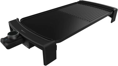 Електричний гриль Cecotec Tasty & Grill 3000 RockWater, 2600 Вт, покриття RockStone, терморегулятор, знімні деталі, чорний