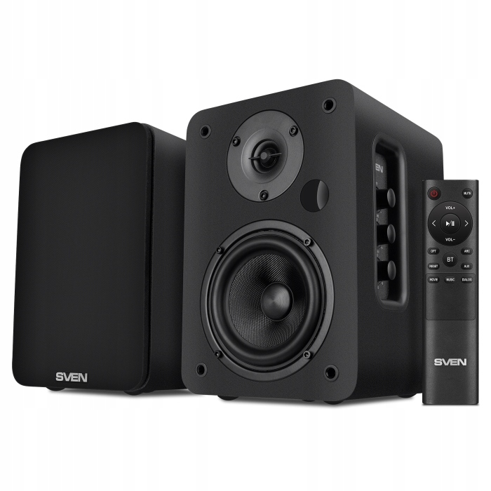 Акустична система SVEN SPS-830: Bluetooth, HDMI ARC, Оптичний вхід, Пульт ДК, 2x30Вт, MDF