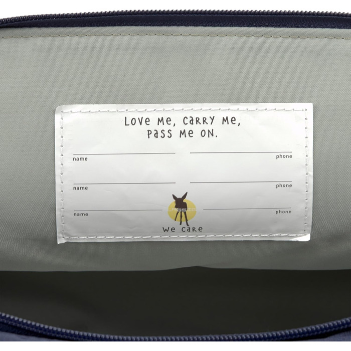 Дитячий рюкзак LÄSSIG з нагрудним ременем, 12 літрів, водонепроникний, Rolltop, зелено-блакитний (темно-синій)