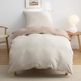 BEDSURE Комплект постільної білизни 135x200 4-х частинний, зелений, з мікрофібри, з блискавкою, ÖKO-TEX сертифікат