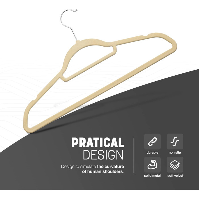 Вішалки для одягу KEPLIN, оксамитові, з перекладиною для краваток та 360° обертанням, міцні, економні, органайзер для шафи, для костюмів, курток та одягу, рішення для зберігання вдома, м'ятно-зелені (30 шт, кремовий)