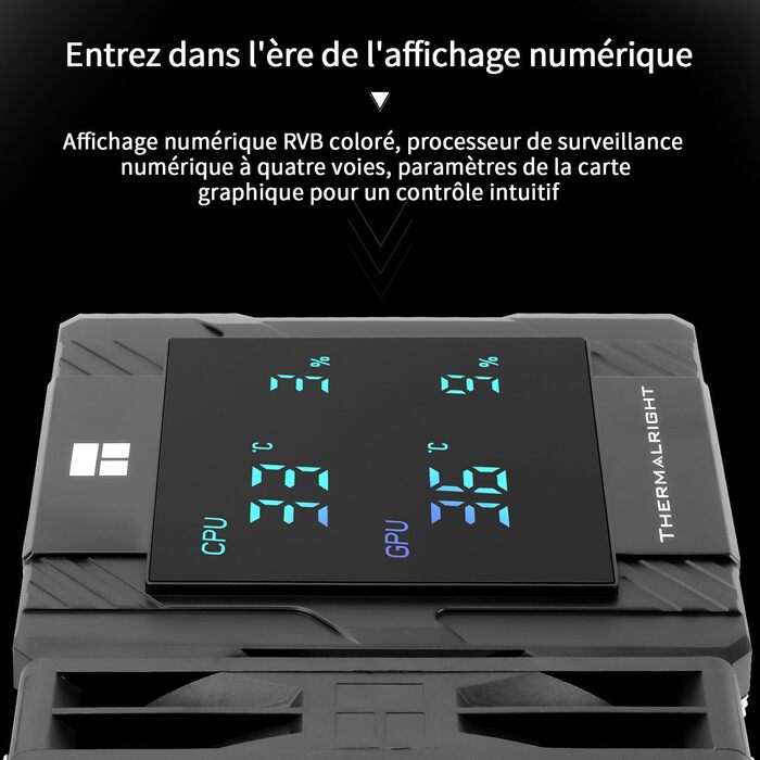 Система водяного охолодження TR Peerless Assassin 120 ARGB Black для CPU, 1850RPM, підтримка Intel LGA1700/1851/115X, AMD AM4/AM5