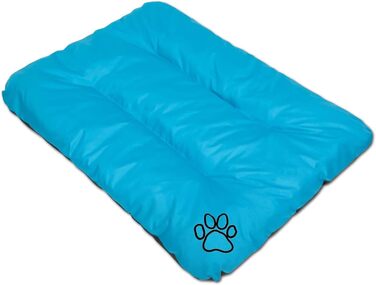 Килимок для собак, лежанка для собак великих, середніх та малих порід - вологостійкий, м'який, з піною, для вулиці та дому - 90x60x8 см, блакитний