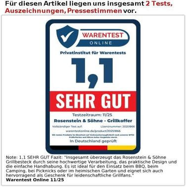 Набір для гриля Rosenstein & Söhne: нержавіюче гриль-посуд в алюмінієвому кейсі