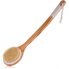 Bath Brush Natural Bristles Bath Brush Peeling Wood Body Massage Shower Brush Woman Man Skincare Dry Body Brush
