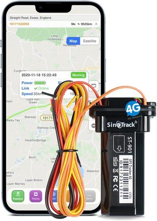 GPS-трекер SINOTRACK ST-901L 4G для авто, мото, вантажівок, водонепроникний, з антикрадіжним сигналом, підтримка iOS, Android, веб