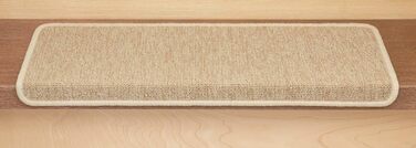 Ступінчасті килимки Kettelservice-Metzker Monza прямокутної форми, бежевого кольору, набір з 16 шт.