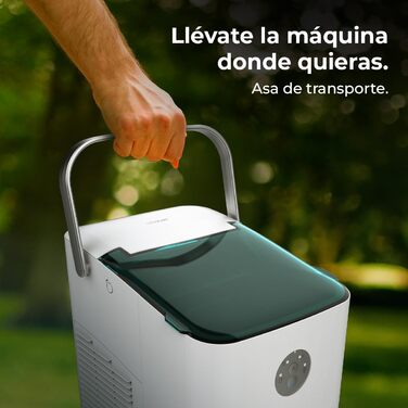 Машина для приготування льоду Cecotec Chillin' Ice 1200 Go, 12 кг/день, 120 Вт, 2 розміри кубиків, швидке заморожування 6-8 хв