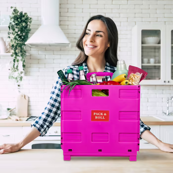 Relaxdays Folding Shopping Trolley