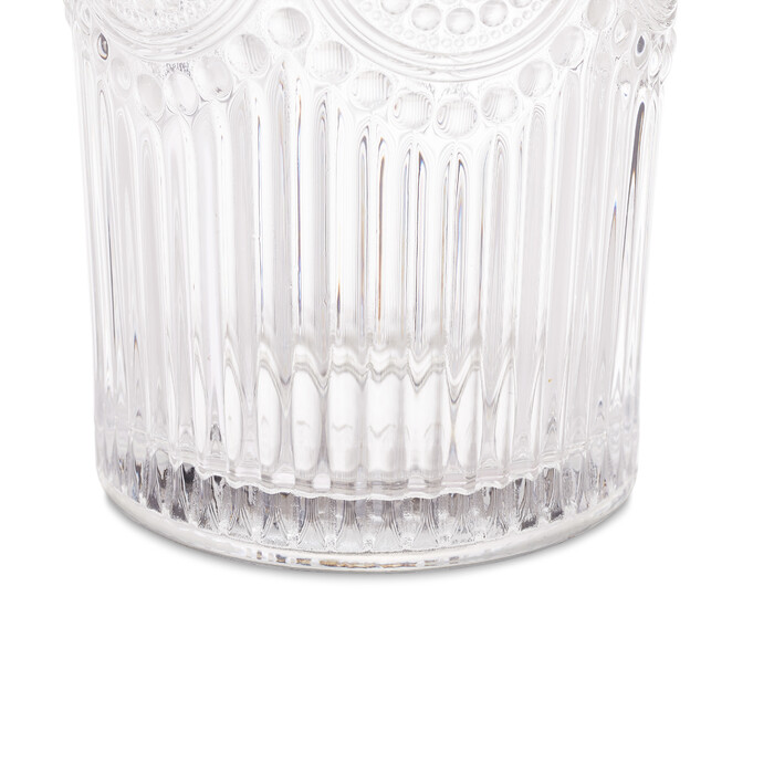 Relaxdays Vintage Drinking Glasses, Set of 4, 13.5 oz