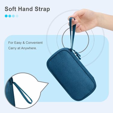 Органайзер для аксесуарів Lacdo: чохол-сумка для флеш-накопичувачів, кабелів, USB-накопичувачів (зелений, M)