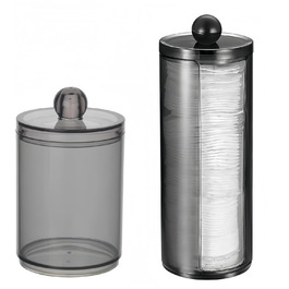 Набір ватних паличок PUTOAHAO 3 шт. з контейнером для зберігання, органайзер для косметичного столика, чорний