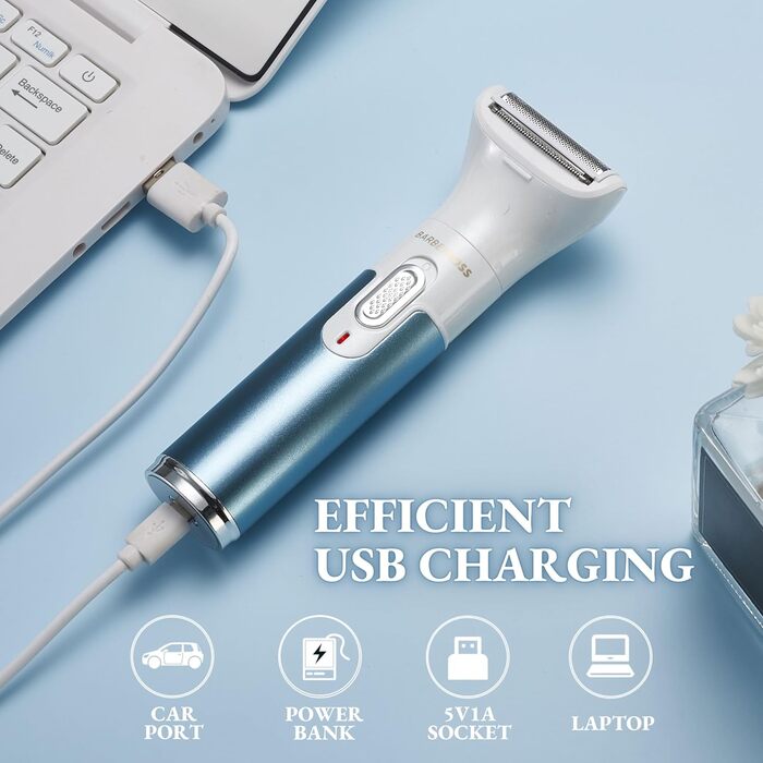 Електричний тример для тіла BarberBoss 3-в-1 QR-8082: для обличчя, ніг, рук та зони бікіні