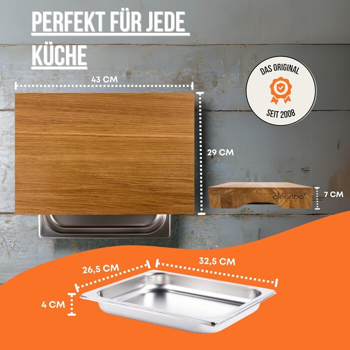 Cutting board with drip tray 
