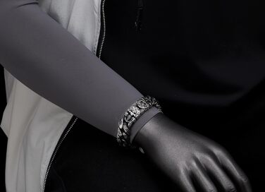 Чоловічий браслет COOLSTEELANDBEYOND з племінним орнаментом, ланцюговий браслет з нержавіючої сталі, стильний, вінтажний, міцний