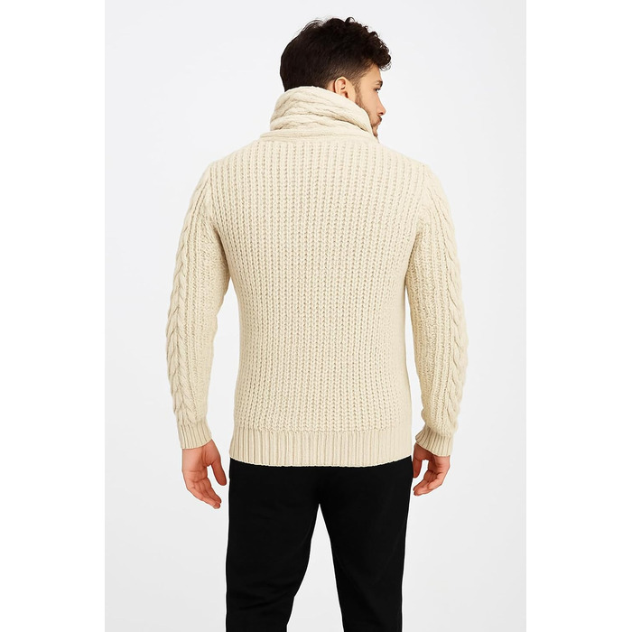 Чоловічий кардиган Eif Neson з ґудзиками, світло-бежевий, Regular Fit, для повсякденного та ділового стилю