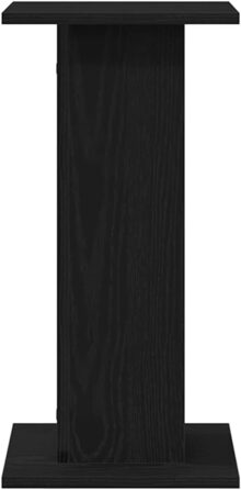 Підставка для колонок vidaXL, 2 шт., висока, для Hi-Fi, домашнього кіно, саундбар, покращене звучання, ДСП, чорна ельха, 30x30x60 см