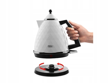 Електричний чайник De'Longhi KBJ 2001.W, 2000 Вт, 1.7 л, білий