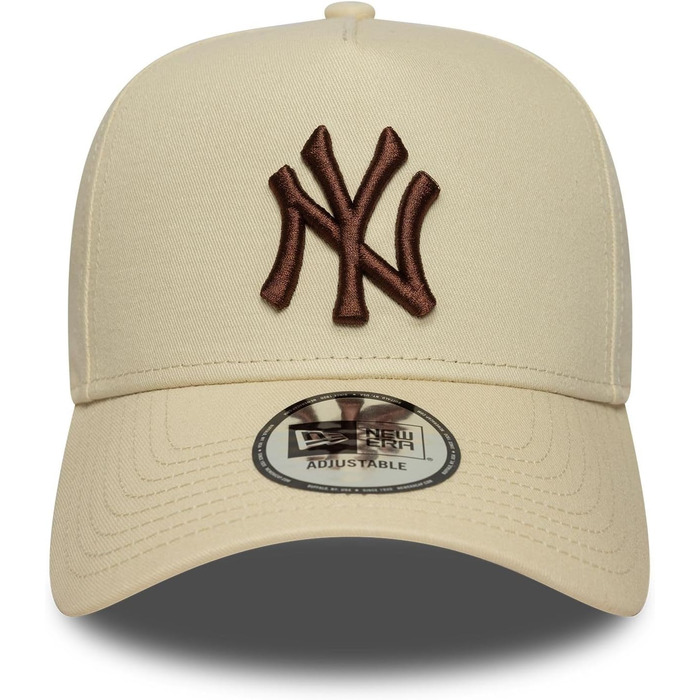 Кепка бейсболка New Era MLB New York Yankees коричнева з логотипом, регульована Snapback