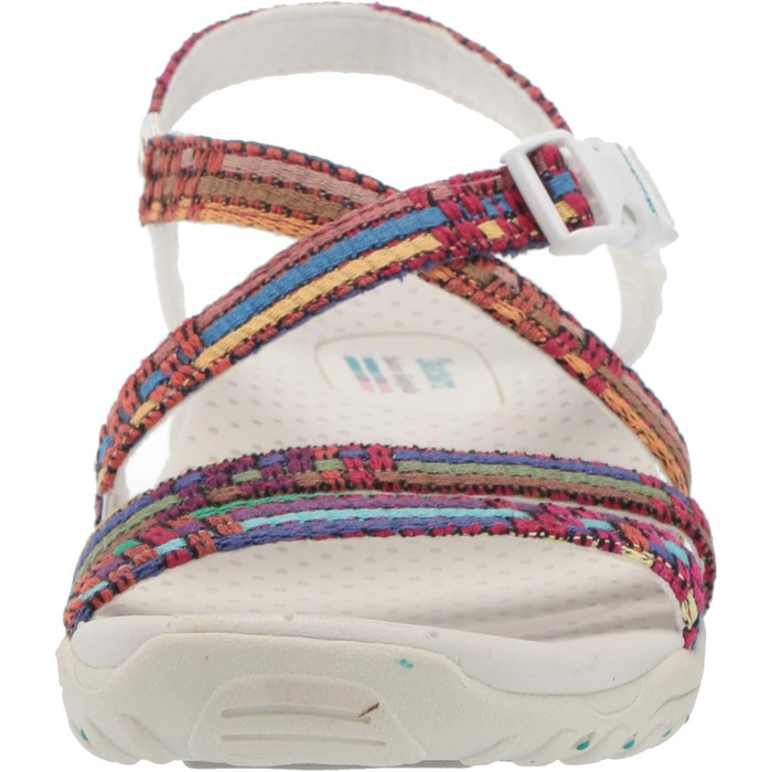Сандалі жіночі Skechers Reggae Sew Me Boho плетені з ремінцями, білі (37 EU)