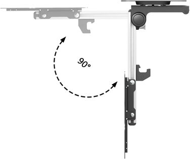 Кріплення для телевізора PureMounts PM-SLOPE-23 для даху, нахильний, регулювання висоти, VESA до 100x100, до 20кг
