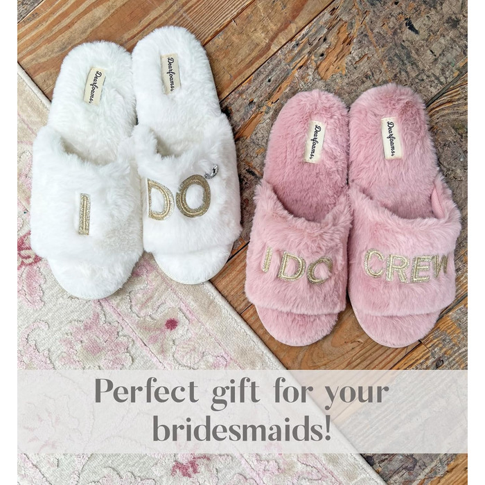Тапочки для дому Dearfoams для нареченої та подружок нареченої, 
