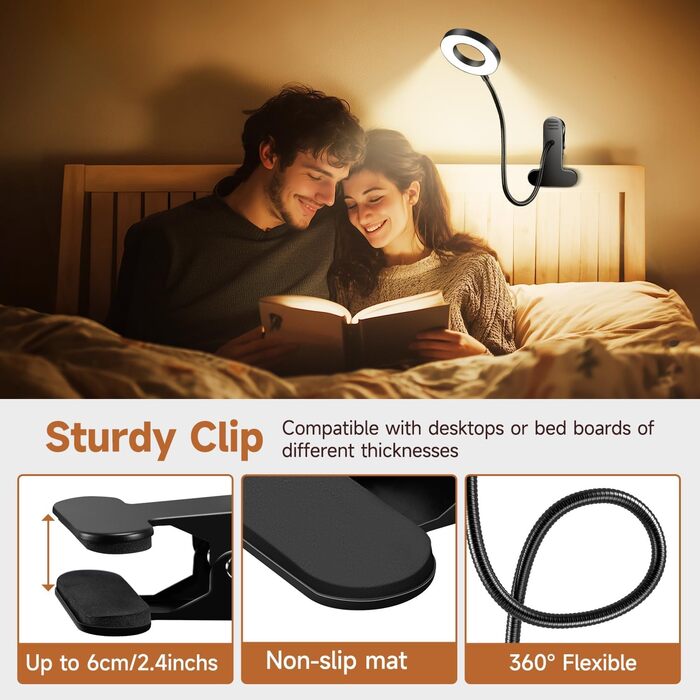 Світлодіодна приліжкова лампа One Fire 48 LED з USB, 3 режими, диммування, адаптер 10W, гнучка, для ліжка/дитячої