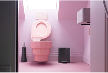 Сміттєвий кошик з педаллю BRABANTIA Bo, 7 л, матовий чорний