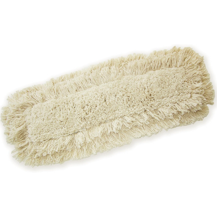 Industrial Strength Washable Cotton Dust Mop Refill, thick tufted head for home & commercial use, fits wire frame, cleans hardwood, laminate, concrete, or other flooring systems 24