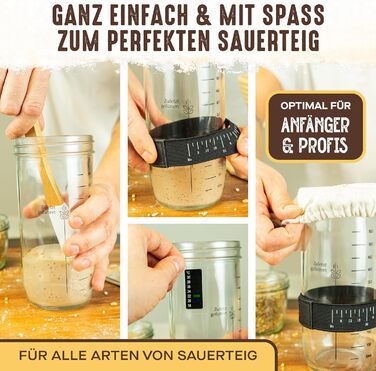 Датський вінчик для тіста - високоякісний вінчик для випічки, міксер для тіста, датський вінчик для хліба (1000 мл набір для закваски)