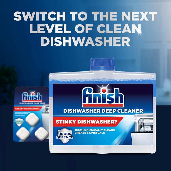 Очищувач для посудомийних машин Finish In-Wash у таблетках, 9 шт, для глибокого очищення до 9 місяців