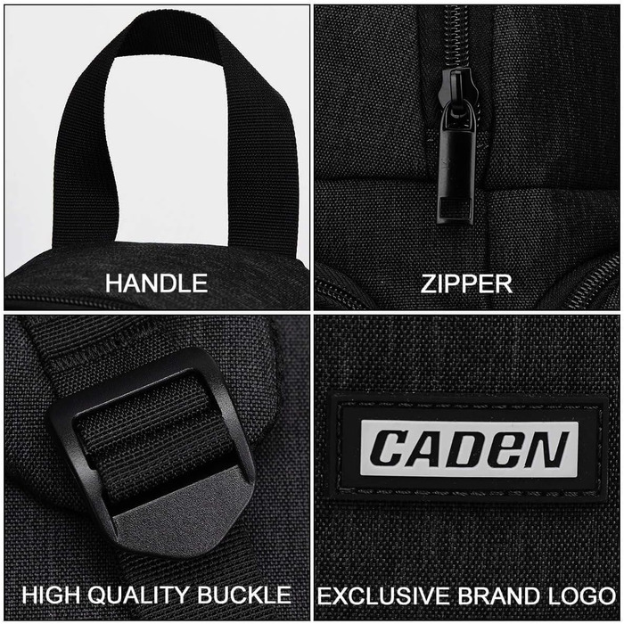 Сумка для камери CADeN: зручна нагрудна сумка-слінг для Canon, Nikon, Sony, Pentax DSLR/SLR камер зі штативом