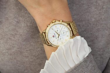 Годинник Tommy Hilfiger для жінок з циферблатом Multi, кварцовий механізм, сталевий браслет (золото або срібло)
