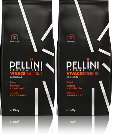 Кава в зернах Pellini N.9 Vivace для еспресо, 1 кг (набір 2 шт)