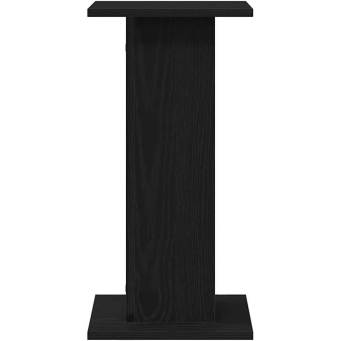 Підставка для колонок vidaXL, 2 шт., висока, для Hi-Fi, домашнього кіно, саундбар, покращене звучання, ДСП, чорна ельха, 30x30x60 см