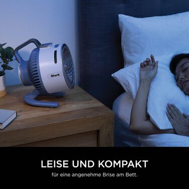 Вентилятор Shark FlexBreeze HydroGo – портативний, тихий, з 5 швидкостями, для дому та вулиці, FA050EU (Gletscher)