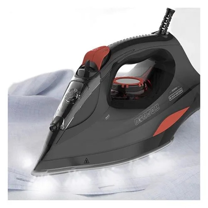 Парова праска Black+Decker BXIR3000E (3000 Вт; чорна)