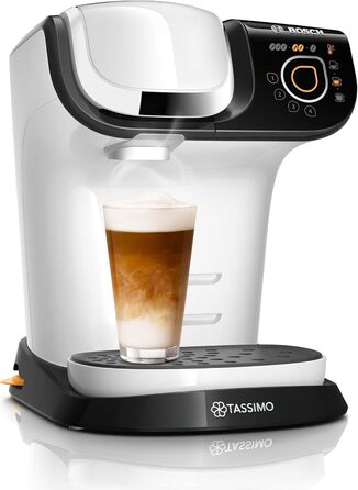 Кавомашина Tassimo My Way 2 TAS6502 з фільтром для води, 70+ напоїв, персоналізація, 1500 Вт (біла)