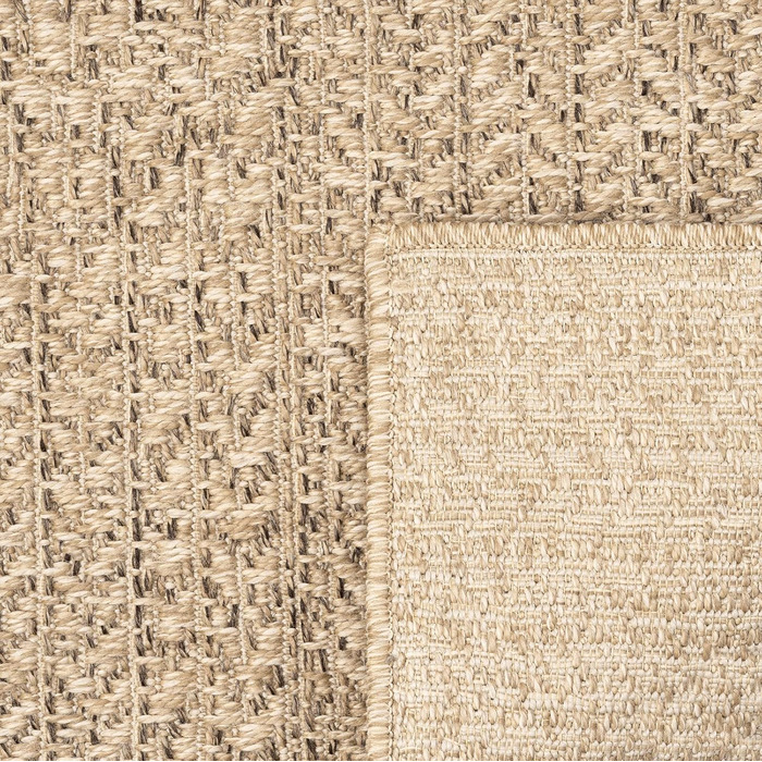 Килим Kansas - стильний килим у стилі джуту, ідеальний для вітальні, їдальні та коридору, легко чиститься, стійкий до погодних умов для використання в приміщенні та на вулиці, розмір приблизно 60 x 180 см, натуральний колір