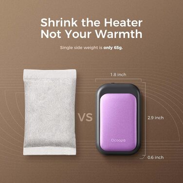 Електричні грілки для рук OCOOPA UT4 5000mAh - 2 шт. Водонепроникні, швидкий нагрів, USB, для зими, Outdoor