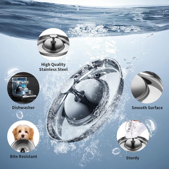 Набір мисок для цуценят та собак, 2 шт. з нержавіючої сталі, повільне годування, для маленьких собак, котів та тварин